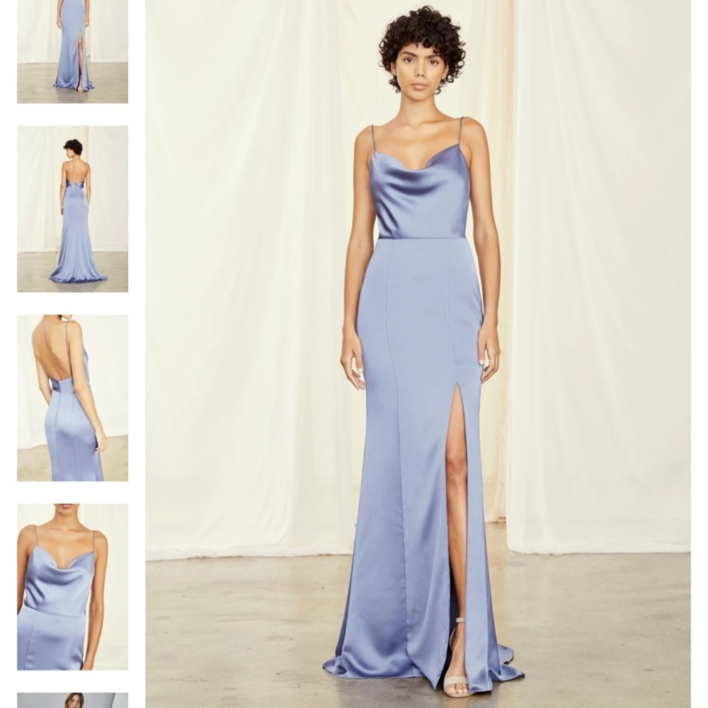 Amsale Navy Bridesmaid dress